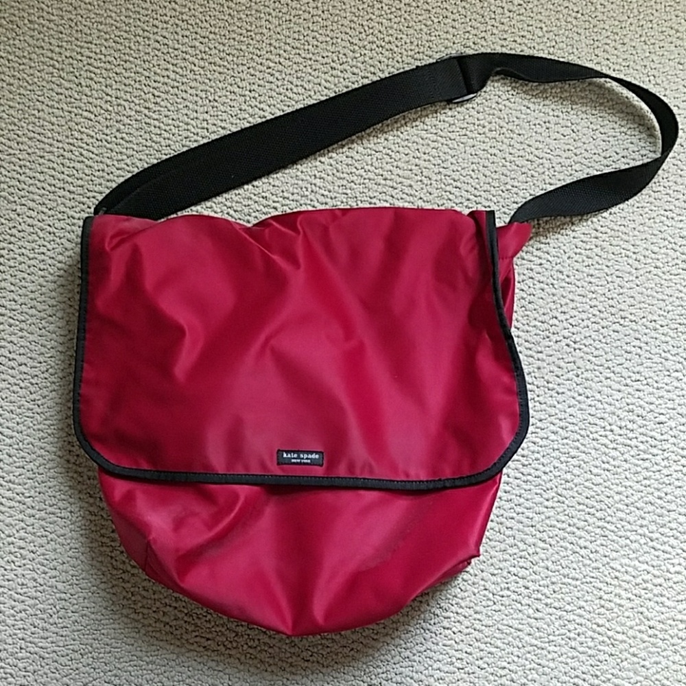 Red Kate Spade messenger bag
